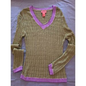 Missoni for Target olive green V-neck sweater Size XL